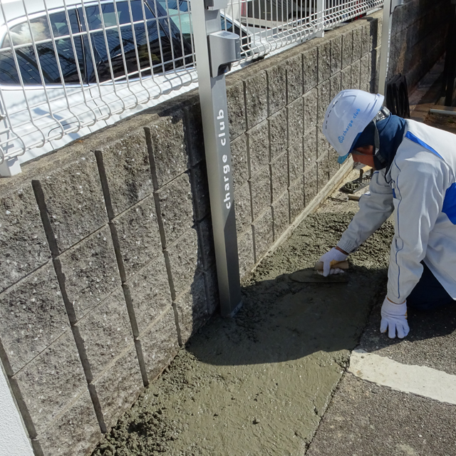 埋戻し工事(コンクリート仕上げの例)