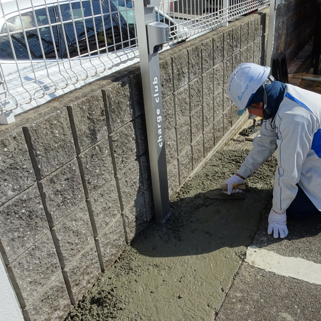 埋戻し工事（コンクリート仕上げの例）